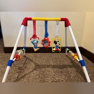 The Walt Disney Company Colorful Mickey Play Gym with Hanging Toys